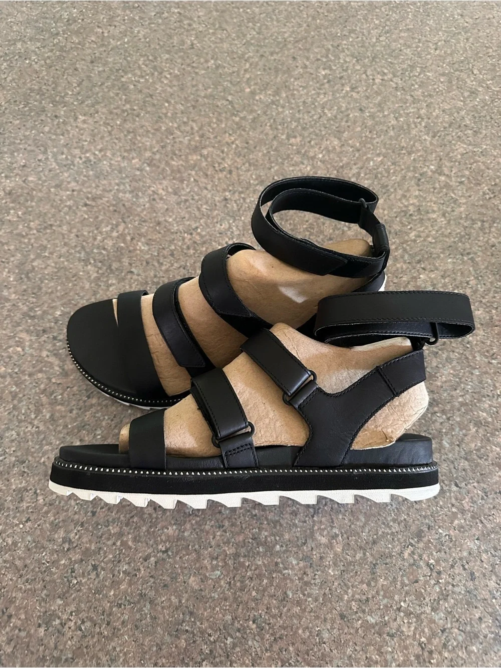 Sorel Black roaming studded Strappy Platform Sandals for Women